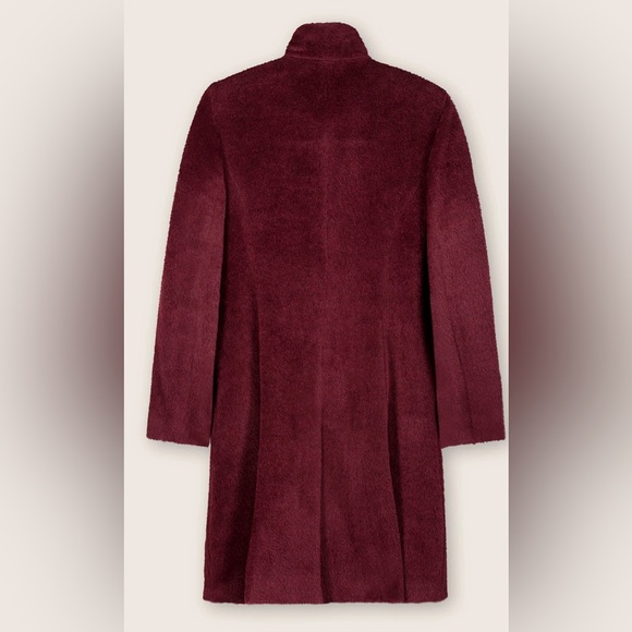 Sofia Cashmere Stand Collar Shaped Alpaca & Wool Blend Coat NWOT Size 14 - Picture 5 of 14